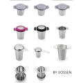 Stainless steel cup shaped tea strainer